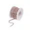 Kristály strasszlánc szélessége 2,9 mm - 17 crystal aranyos rózsaszín (9 m-es csomagolás)