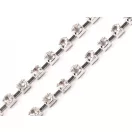 Kristály strasszlánc szélessége 2,9 mm - 2 crystal ezüst (9 m-es csomagolás) Kristály strasszlánc szélessége 2,9 mm - 2 crystal ezüst (9 m-es csomagolás)