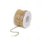 Kristály strasszlánc szélessége 2,9 mm - 1 crystal arany (9 m-es csomagolás)