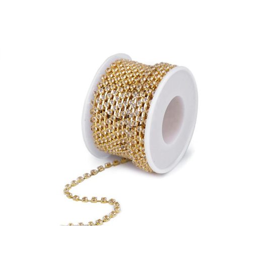 Kristály strasszlánc szélessége 2,9 mm