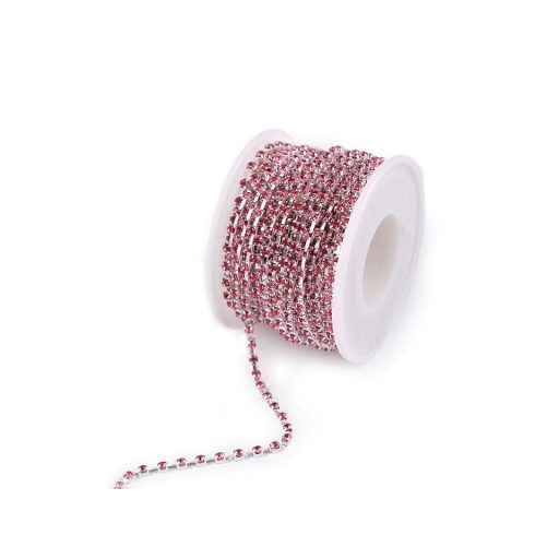 Kristály strasszlánc szélessége 2,9 mm