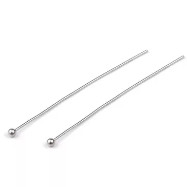 Szerelőpálca 40 mm - 1 ezüst vil. (50 db-os csomagolás)
