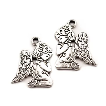   Angyal medál 17x20 mm - platina patinával
130233 210829 130265 130268 130308 (200 db-os csomagolás)