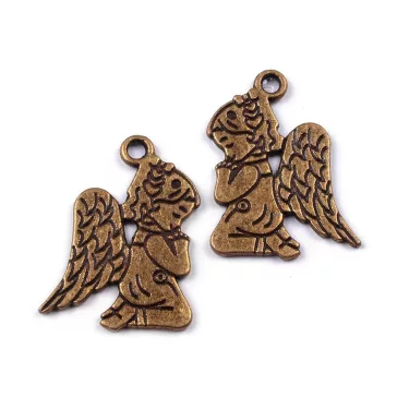   Angyal medál 17x20 mm - platina patinával
130233 210829 130265 130268 130308 (200 db-os csomagolás)