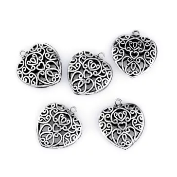   Medál SZÍV 30x30mm - platina patinával
130233 210829 130265 130268 130308 (10 db-os csomagolás)
