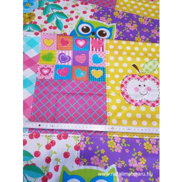 Színes patchwork pamut perkál-finom pamutvászon