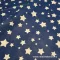 Fehér csillag királykék alapon pamut vászon