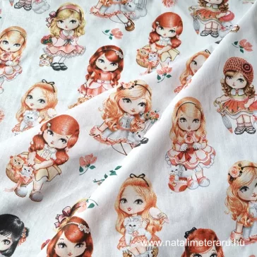 Toy Dolls cotton percale, 150 cm wide