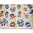 Tiny animals fiuknak premium cotton percale