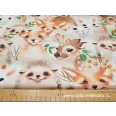 Tiny animals designer cotton percale - 1,25 metre last piece