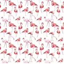Flamingó fehér alapon designer pamut perkál-finom pamutvászon Flamingó fehér alapon designer pamut perkál-finom pamutvászon