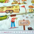 Cheerful camping cotton percale