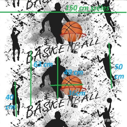 Kosárlabda játék pamutperkál