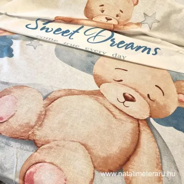   Sweet teddy bear designer cotton percale 0,9 metre - last piece