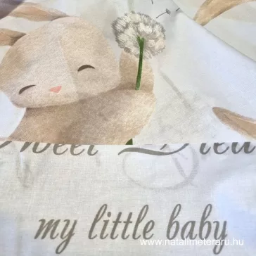 Tiny bunny designer cotton percale
