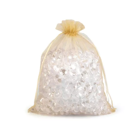 Ajándéktasak 21x29 cm organza - 1 világos arany (50 db-os csomagolás) Ajándéktasak 21x29 cm organza - 1 világos arany (50 db-os csomagolás)