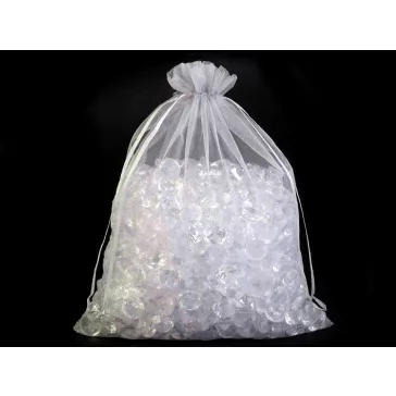   Ajándéktasak 21x29 cm organza - 2 ezüst (50 db-os csomagolás)