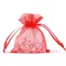 Organza ajándéktasak 9x11 cm - 26 piros (10 db-os csomagolás)