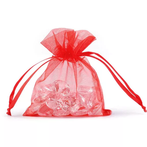 Organza ajándéktasak 9x11 cm - 26 piros (100 db-os csomagolás) Organza ajándéktasak 9x11 cm - 26 piros (100 db-os csomagolás)
