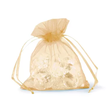   Organza ajándéktasak 9x11 cm - 29 arany (10 db-os csomagolás)