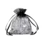 Organza ajándéktasak 9x11 cm - 16 fekete (100 db-os csomagolás)