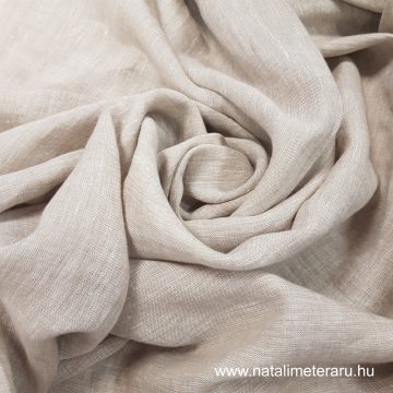 Kőmosott natúr bézs lenvászon 250 cm széles