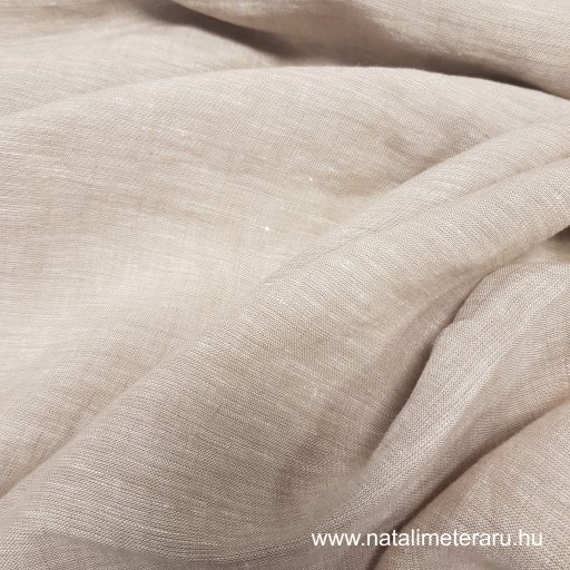 Kőmosott natúr bézs lenvászon 250 cm széles - 1,3 méteres UTOLSÓ DARAB