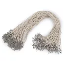 Viaszos zsinór delfinkapoccsal hossza 45 cm - 9 gyöngyszürke (100 db-os csomagolás) Viaszos zsinór delfinkapoccsal hossza 45 cm - 9 gyöngyszürke (100 db-os csomagolás)