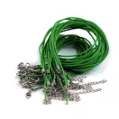 Viaszos zsinór delfinkapoccsal hossza 45 cm - 9 gyöngyszürke (20 db-os csomagolás) Viaszos zsinór delfinkapoccsal hossza 45 cm - 9 gyöngyszürke (20 db-os csomagolás)