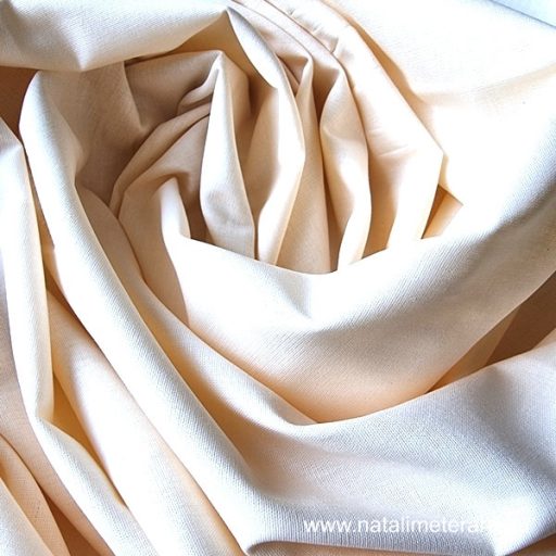 Ekrü pamut perkál, 220 cm-es