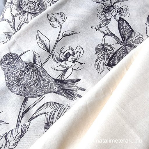 Ekrü pamut perkál, 220 cm-es