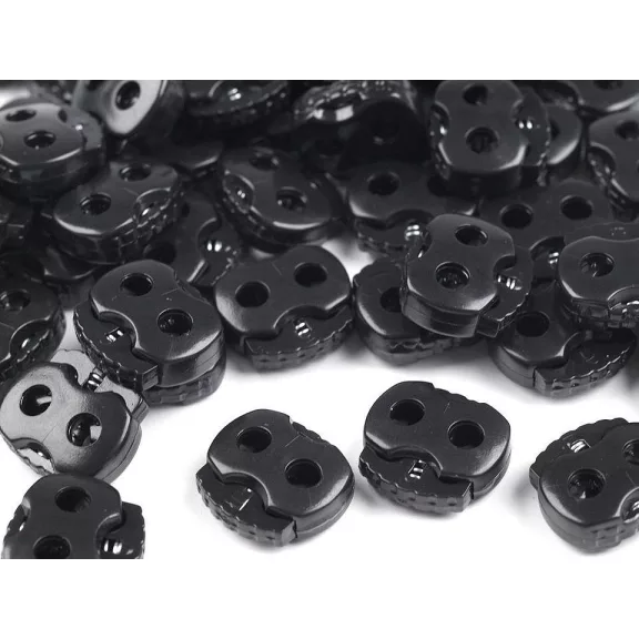 Rugós zsinór szabályozó, zsinórvég 20x20 mm malacka - 332 fekete (50 db-os csomagolás) Rugós zsinór szabályozó, zsinórvég 20x20 mm malacka - 332 fekete (50 db-os csomagolás)