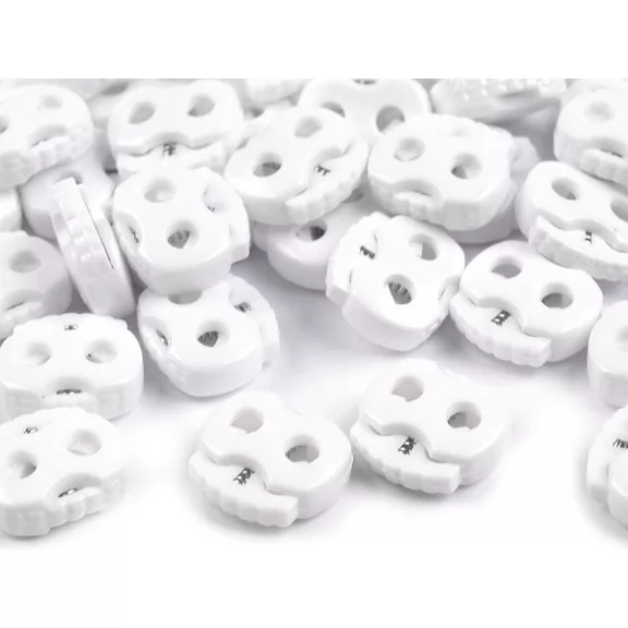 Rugós zsinór szabályozó, zsinórvég 20x20 mm malacka - 101 fehér (10 db-os csomagolás) Rugós zsinór szabályozó, zsinórvég 20x20 mm malacka - 101 fehér (10 db-os csomagolás)