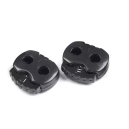   Rugós zsinór szabályozó két lyukkal 15x15 mm kicsik malacka