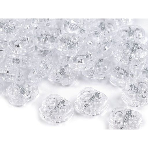 Rugós zsinór szabályozó két lyukkal 15x15 mm kicsik malacka