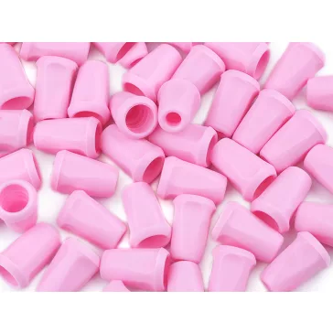   Műanyag zsinórvég 12x17 mm szögletes - 332 fekete (600 db-os csomagolás)