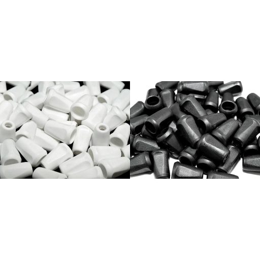 Műanyag zsinórvég 12x17 mm szögletes