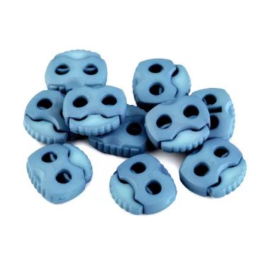   Rugós, zsinór szabályozó, zsinórvég 20x20 mm malacka - 13 liláskék (500 db-os csomagolás)