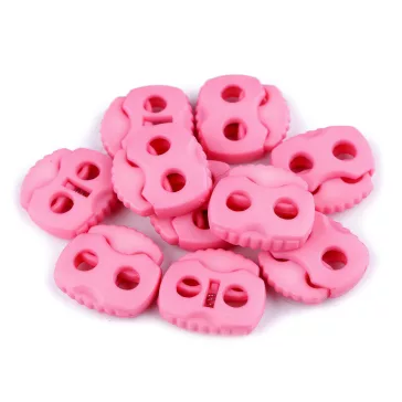   Rugós, zsinór szabályozó, zsinórvég 20x20 mm malacka - 30 rózsás világos (10 db-os csomagolás)