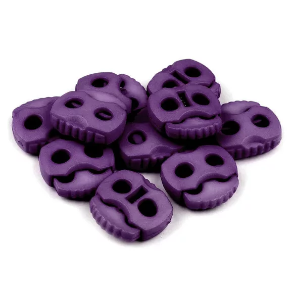 Rugós, zsinór szabályozó, zsinórvég 20x20 mm malacka - 36 lila (10 db-os csomagolás) Rugós, zsinór szabályozó, zsinórvég 20x20 mm malacka - 36 lila (10 db-os csomagolás)