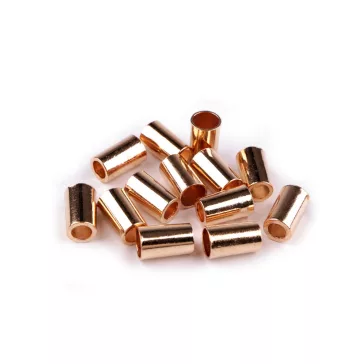   Fém zsinórvég Ø3,5 mm, Ø5,5 mm - 5 (Ø5,5 mm) rózsaarany (200 db-os csomagolás)
