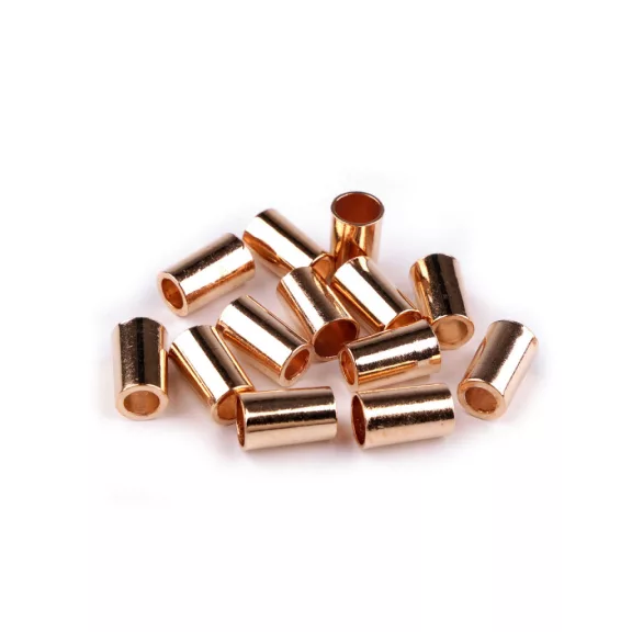 Fém zsinórvég Ø3,5 mm, Ø5,5 mm - 5 (Ø5,5 mm) rózsaarany (200 db-os csomagolás) Fém zsinórvég Ø3,5 mm, Ø5,5 mm - 5 (Ø5,5 mm) rózsaarany (200 db-os csomagolás)