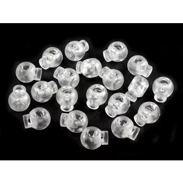  Rugós zsinór szabályozó 15x19 mm zsinórvég - 7 átlátszó (100 db-os csomagolás)
