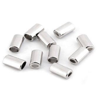 Fém zsinórvég ovális 8x14 mm