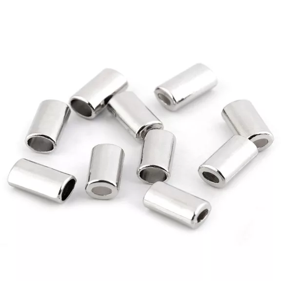Fém zsinórvég ovális 8x14 mm - 1 nikkel (100 db-os csomagolás) Fém zsinórvég ovális 8x14 mm - 1 nikkel (100 db-os csomagolás)