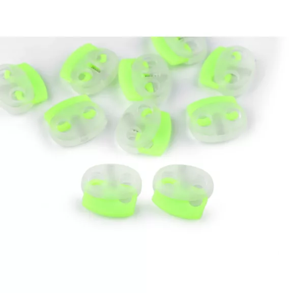 Zsinór szabályozó malacka 17x19 mm zsinórvég - 2 neon zöld (10 db-os csomagolás) Zsinór szabályozó malacka 17x19 mm zsinórvég - 2 neon zöld (10 db-os csomagolás)