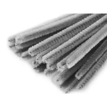   Zseníliadrót Ø6 mm hossz kb. 30cm - 27 (A025) szürke (400 db-os csomagolás)