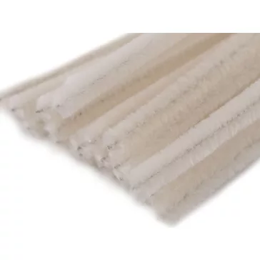   Zseníliadrót Ø6 mm hossz kb. 30cm - 29 világos krém (400 db-os csomagolás)