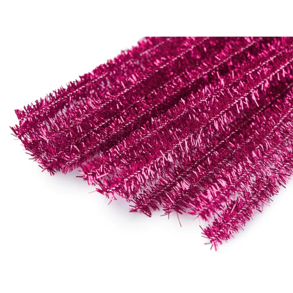 Szőrös modellező lurex drót Ø6 mm hossza 30 cm - 7 fukszia (pink) (10 db-os csomagolás) Szőrös modellező lurex drót Ø6 mm hossza 30 cm - 7 fukszia (pink) (10 db-os csomagolás)