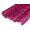 Szőrös modellező lurex drót Ø6 mm hossza 30 cm - 7 fukszia (pink) (10 db-os csomagolás)